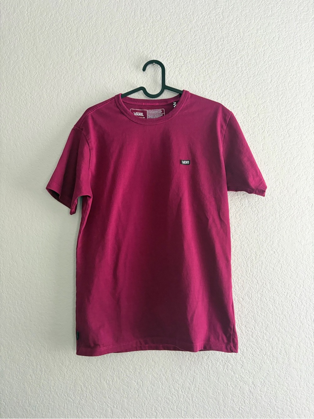 Vans Men's Burgundy Short-Sleeve Crew Tee
